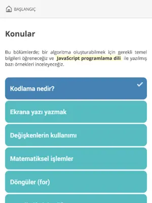 Kodlama Kod Yazma Eğitimi android App screenshot 14