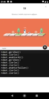 Kodlama Kod Yazma Eğitimi android App screenshot 16