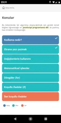 Kodlama Kod Yazma Eğitimi android App screenshot 21